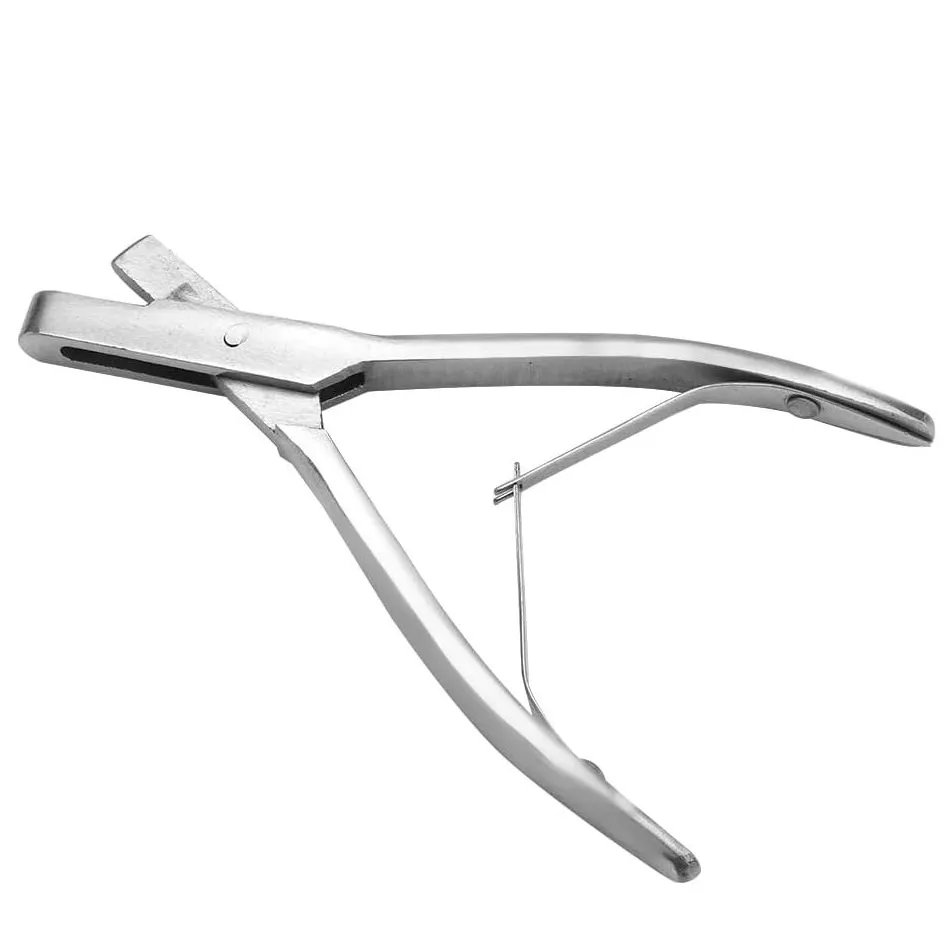 Stainless Steel Pig Ear Notching Tool with Hole Punch, U V Notch, Silver