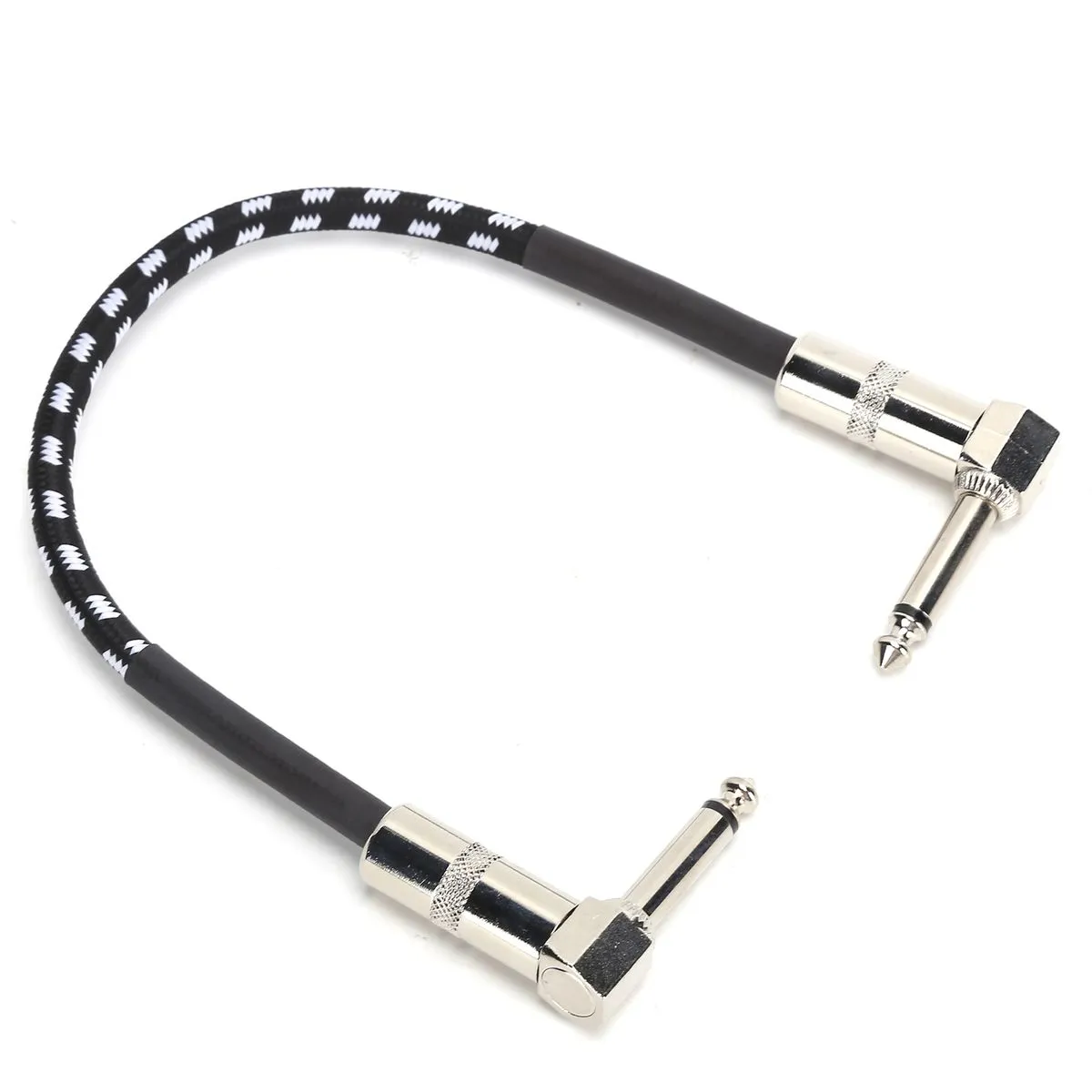 6.35mm Guitar Cable, Double Male Connector for Electric Bass, 30CM