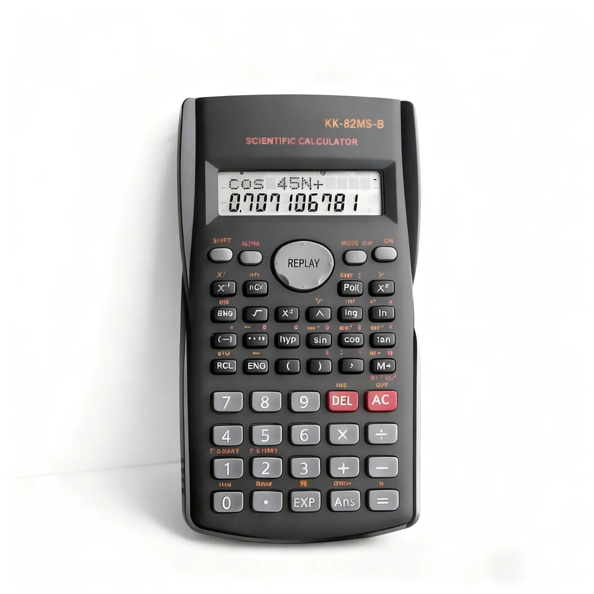 Dual-Line Scientific Calculator Student/Office Use (White/Black) - Black