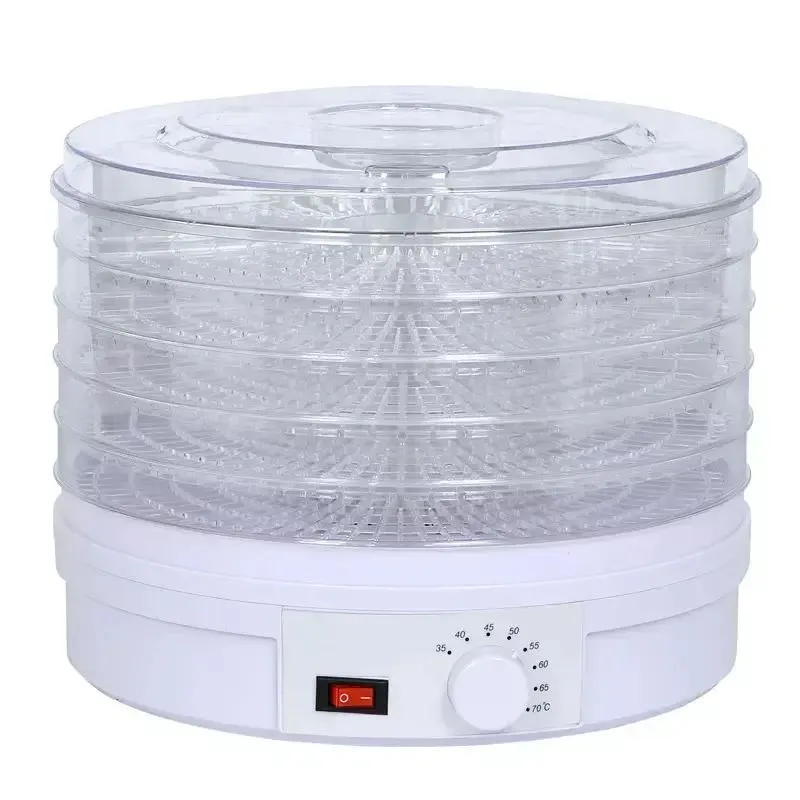 Electric 5 Trays Fruit Dehydrator Machine Adjustable Food Dehydrator