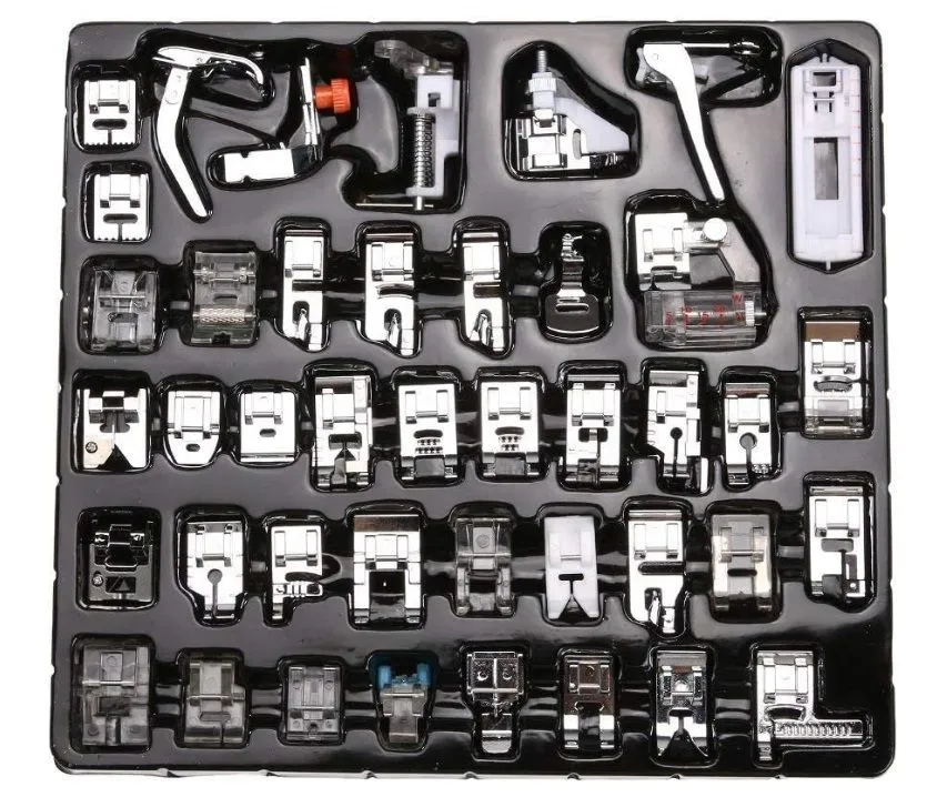 Domestic Sewing Machine Presser Foot Feet Kit Set 42 Piece