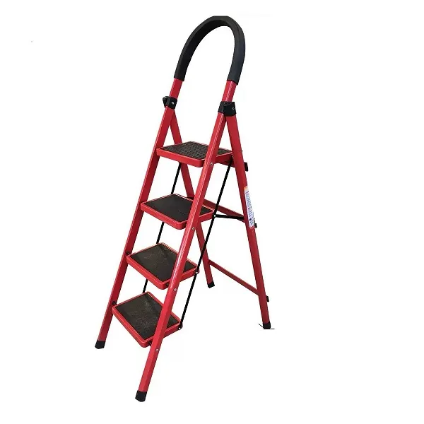 4-Tier Anti-Slip Step Ladder-Sturdy Folding Household Ladder