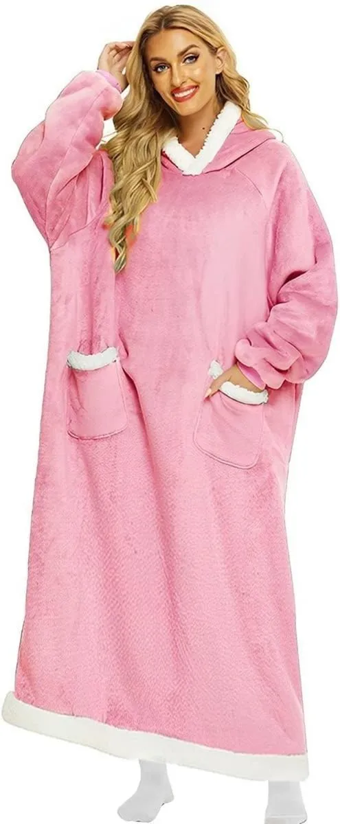Fleece Hoodie Warm-Wear Onesie Extra Length