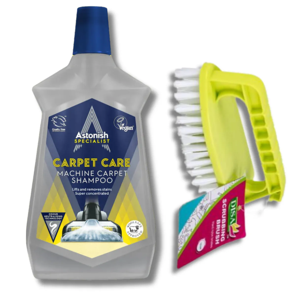 Astonish Carpet Care Shampoo Bundle | Deep Clean & Brush Kit