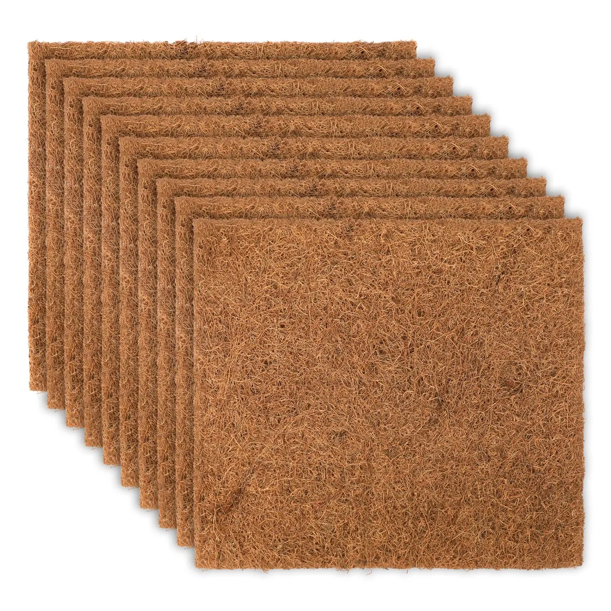 10 Pieces Chicken Coop Insulation Mat Coconut Fiber 33x33cm