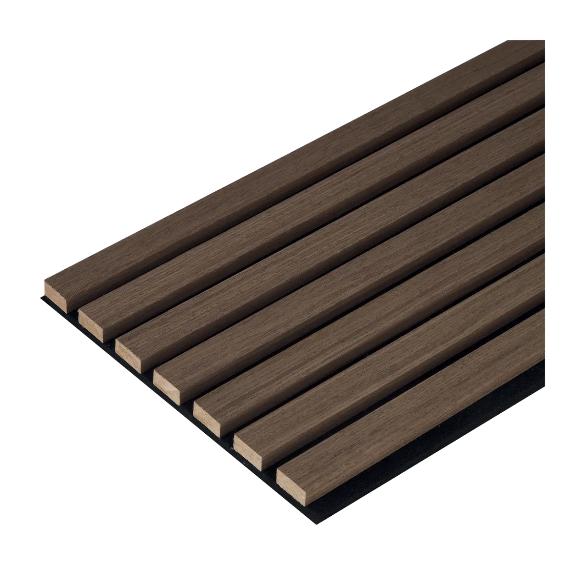 Acoustic 3D Slat Wall Cladding - WARM WALNUT