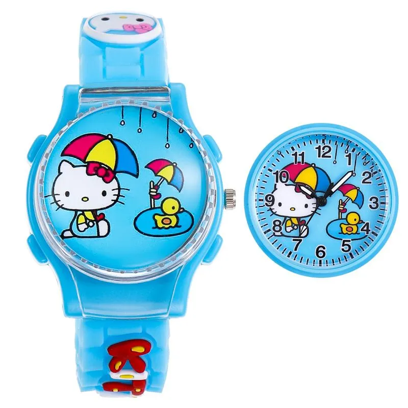 Hello Kitty Printed Strap Kids Watch for Boys & Girls - Blue
