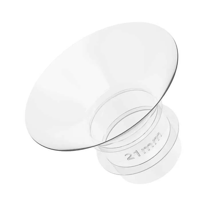 Pack of 2 Silicone Nipple Wearable Breast Pump Flange Insert - 21mm