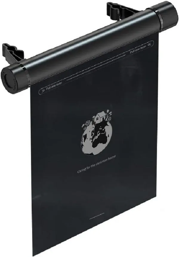Roll-Up Car Back Seat Organiser with Trash Bag Holder
