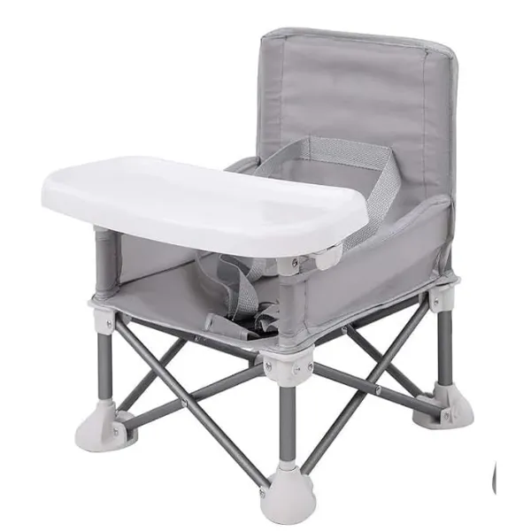 Foldable Baby Travel Seat Booster Toddlers Dining Seat Removable Tray