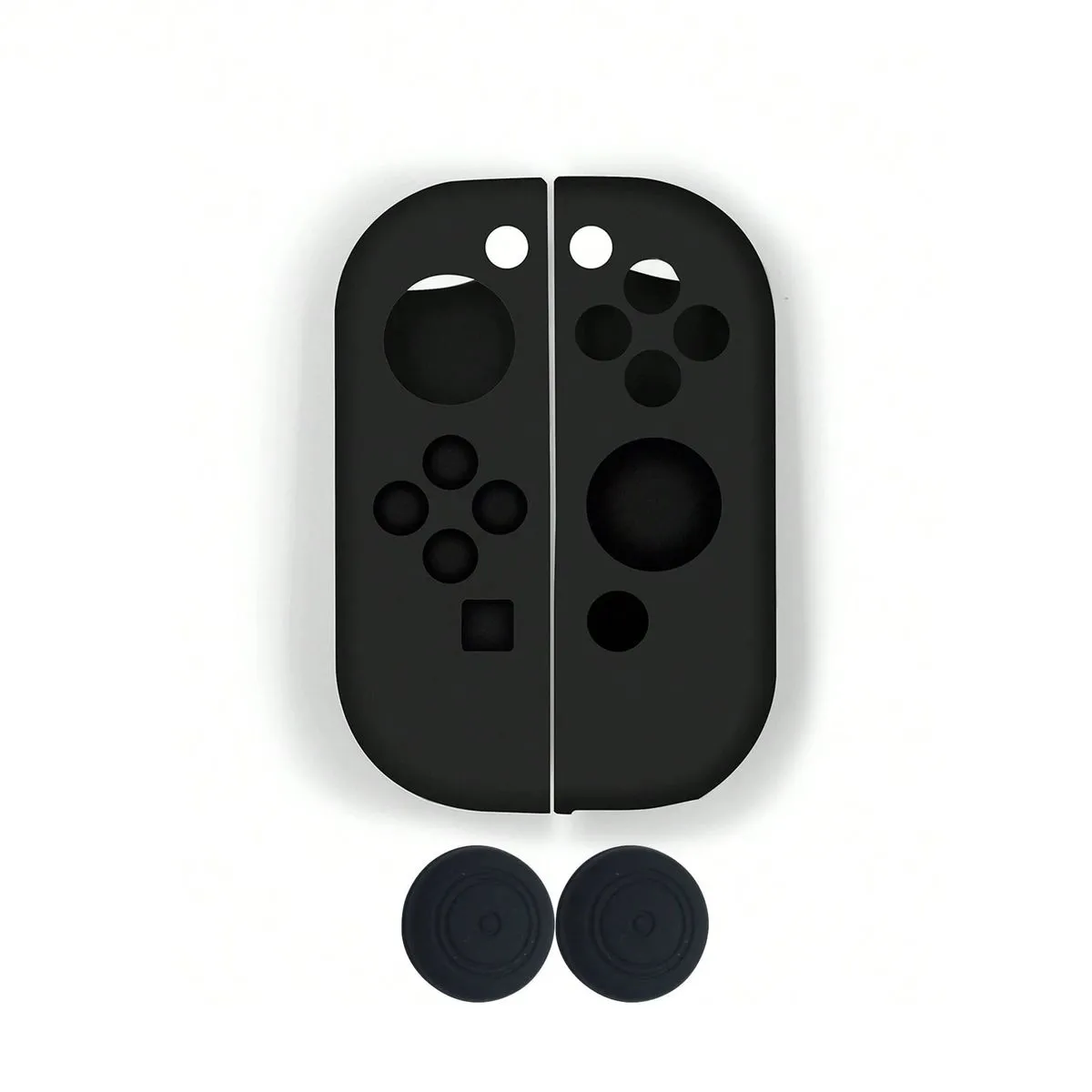 Set of Joy-Con Controller Covers and Thumb grips Compatible with Nintendo Switch - Black