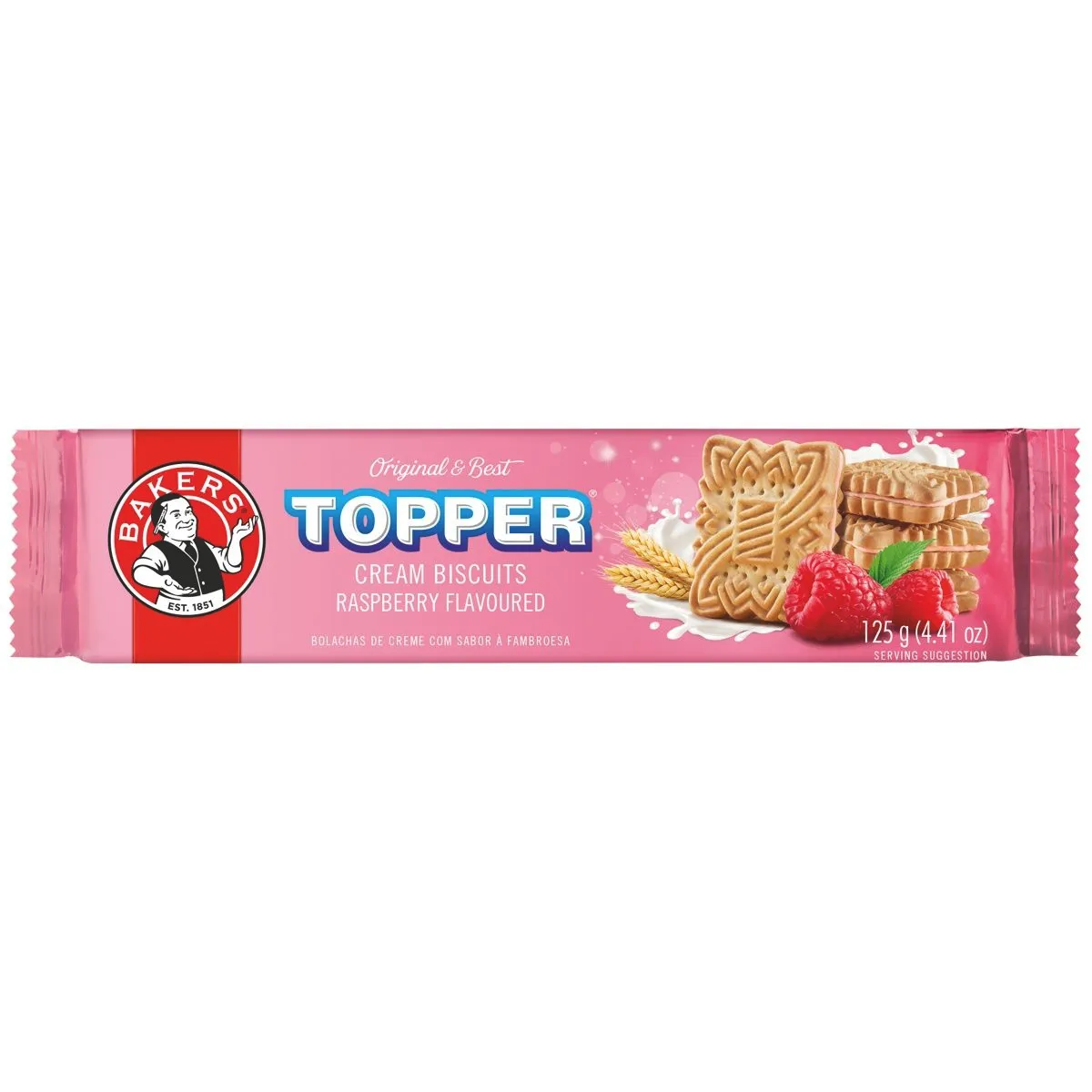 Bakers Toppers Biscuits 12 × 125 g - Premium Biscuits for Desserts & Snacks