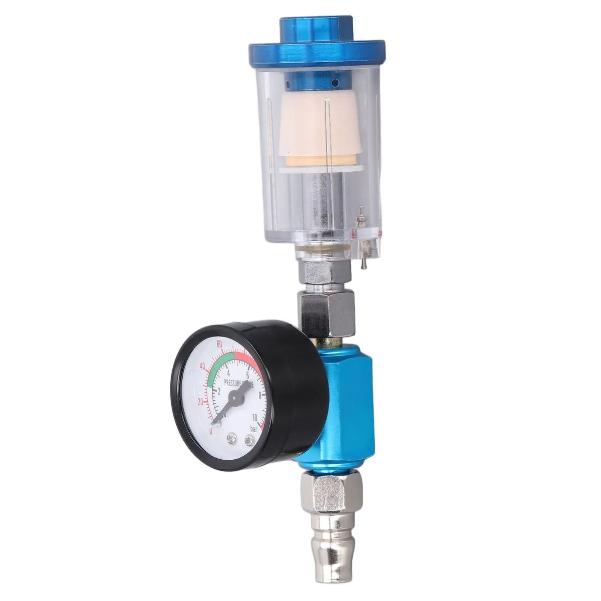 1/4in Iron Plastic Brass Air Regulator for Paint Guns