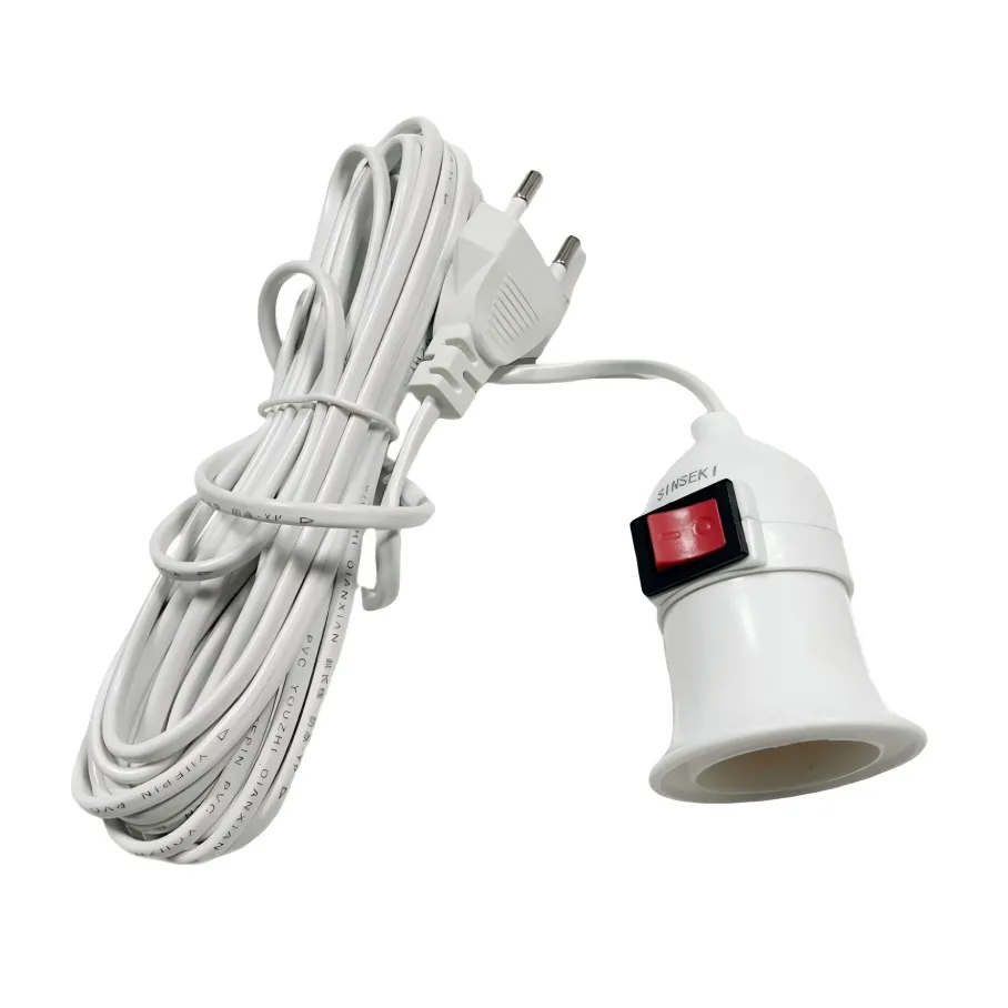 IPSTYLE Lamp Bases With Switch Led Socket Adapter Screw Lamp Holder
