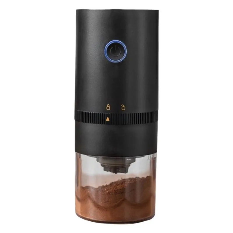 New Portable USB Rechargeable Electric Coffee Bean Grinder - 985 Black Classic Ceramic Grinding Core