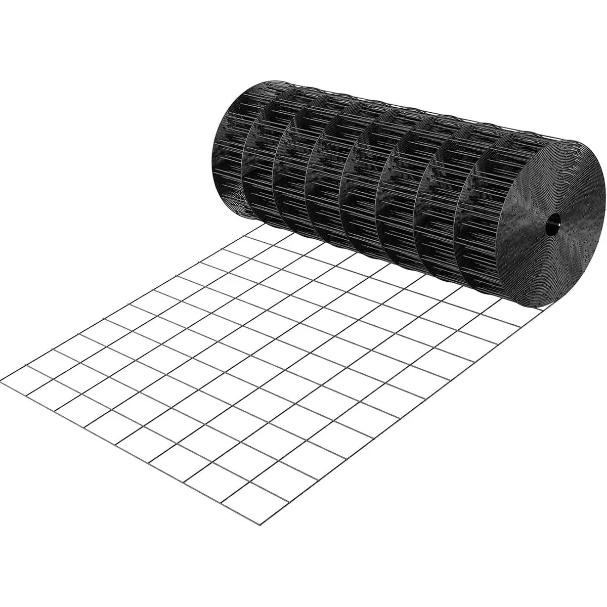 Black PVC Coated Welded Wire Fence 60 CM x 15M