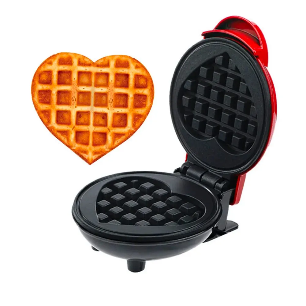 Mini Heart Shape Waffle Maker 350W