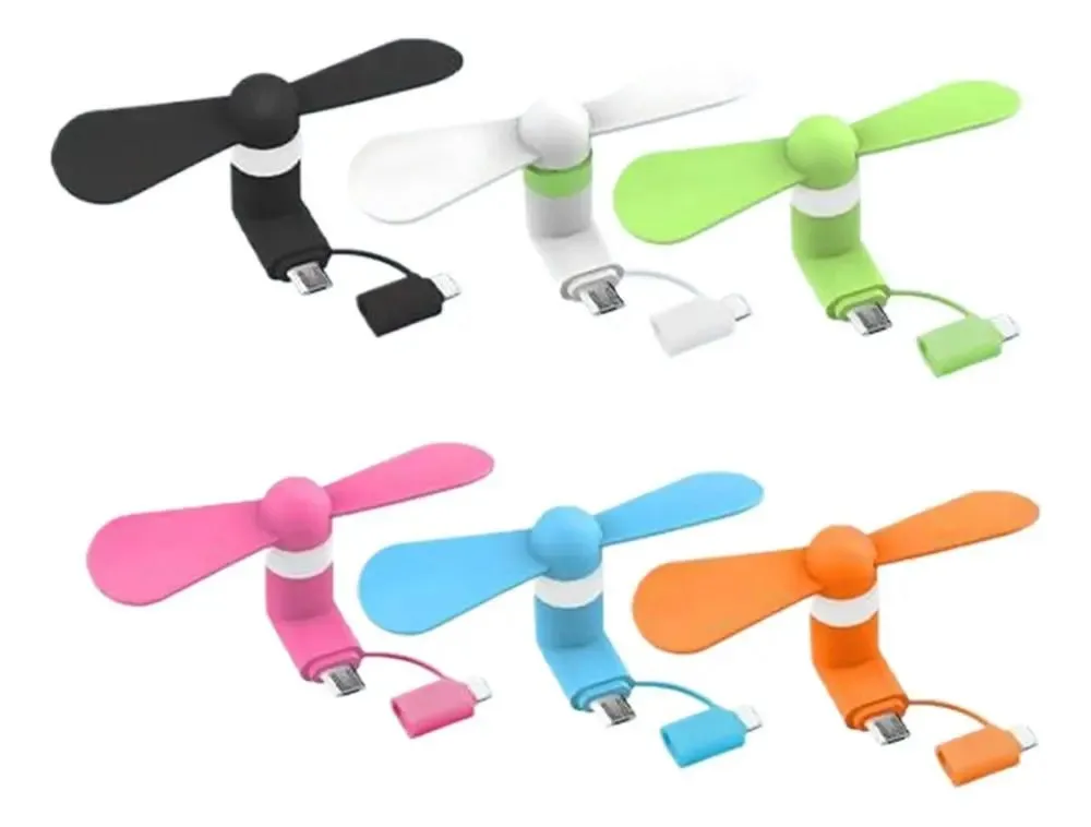 Mini Cell Phone Fan 2 -in-1 - Pack of 6