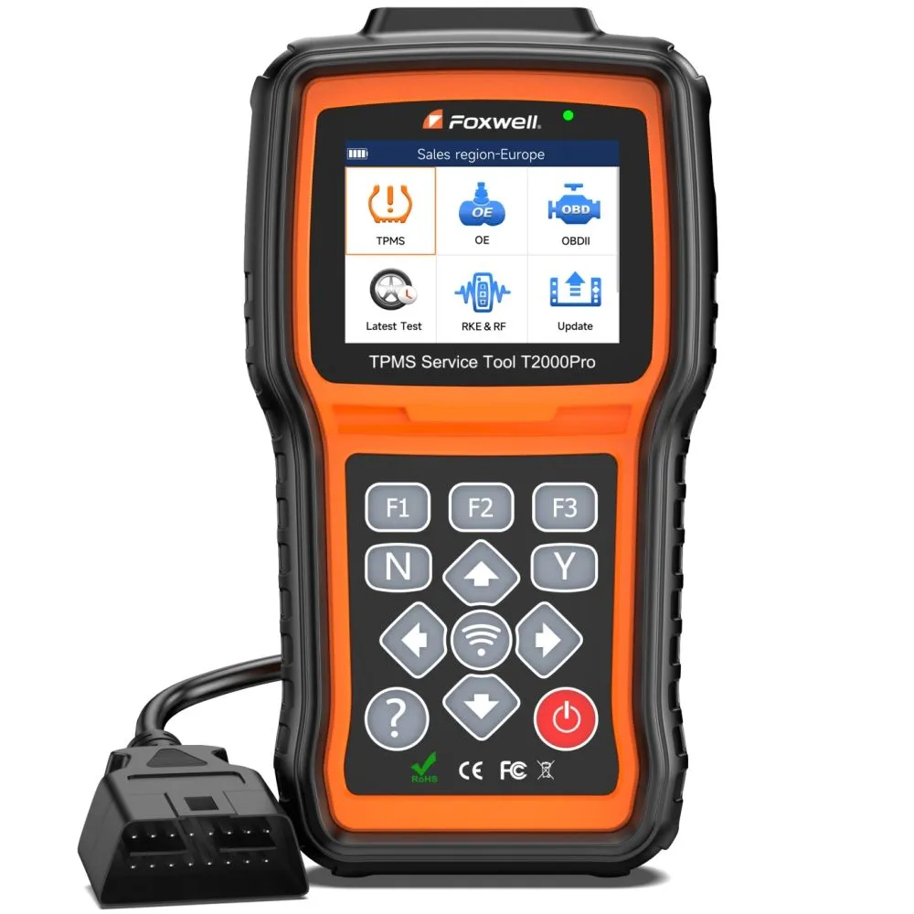 FOXWELL T2000 Pro TPMS Tool Sensor Relearn & Activation Obd2 Scanner