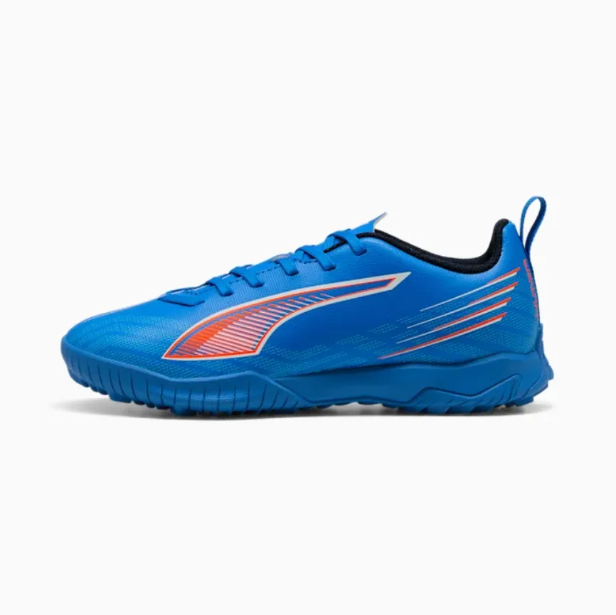 Puma Junior Ultra 6 Play TT Soccer Boots - Ultra Blue/White/Glowing Red