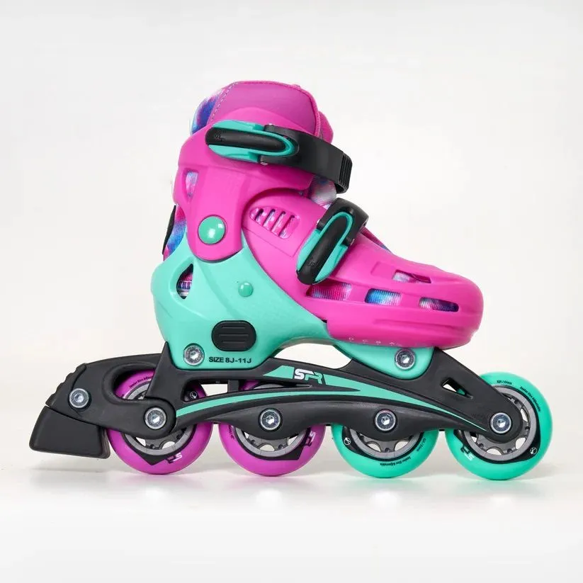 SFR Cyclone ll Adjustable Inline Skates - Tie Dye