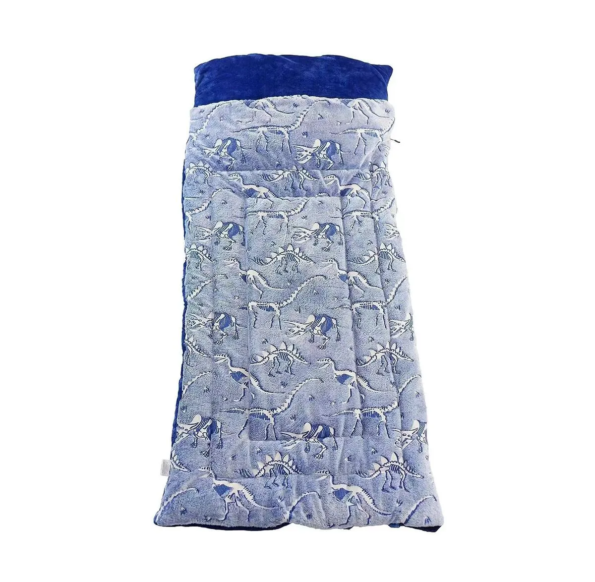Children's Warm Anti-Kicking Sleeping Bag Can Light Up - blue
