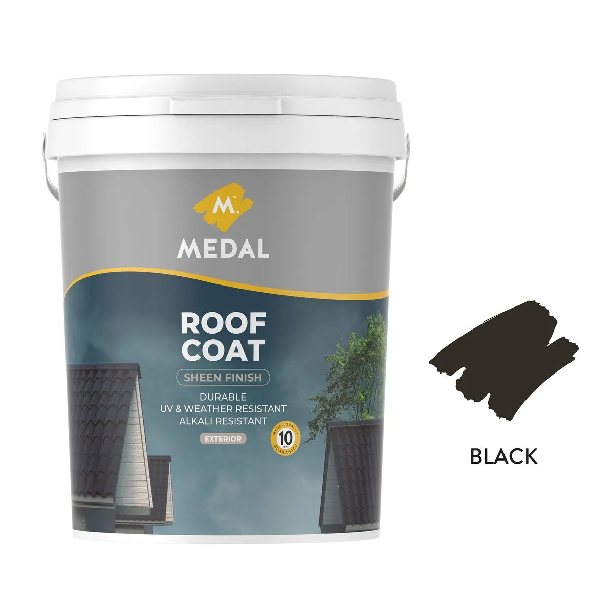 Medal - Roof Coat Paint 20L - Black