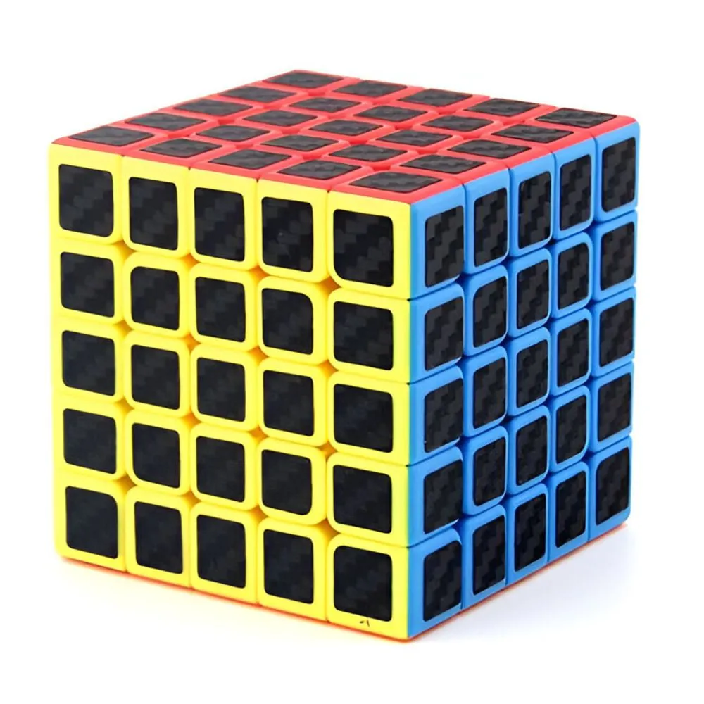 5x5 Carbon Fibre-Styled Rubik's Cube
