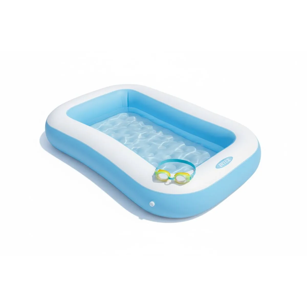 Intex Rectangular Pool 166×100×28 cm + Junior Swim Goggles 3-8 yrs