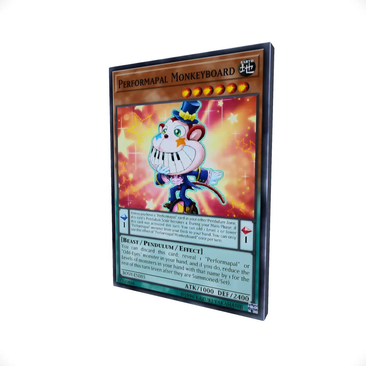 Performapal Monkeyboard - Yu-Gi-Oh! Card Themed Mouse Pad