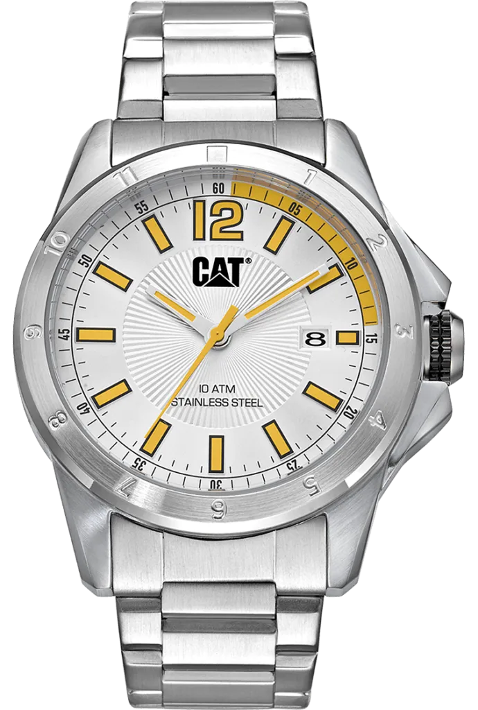 CAT Watches Men Silver, White Metal Sport YW14111237