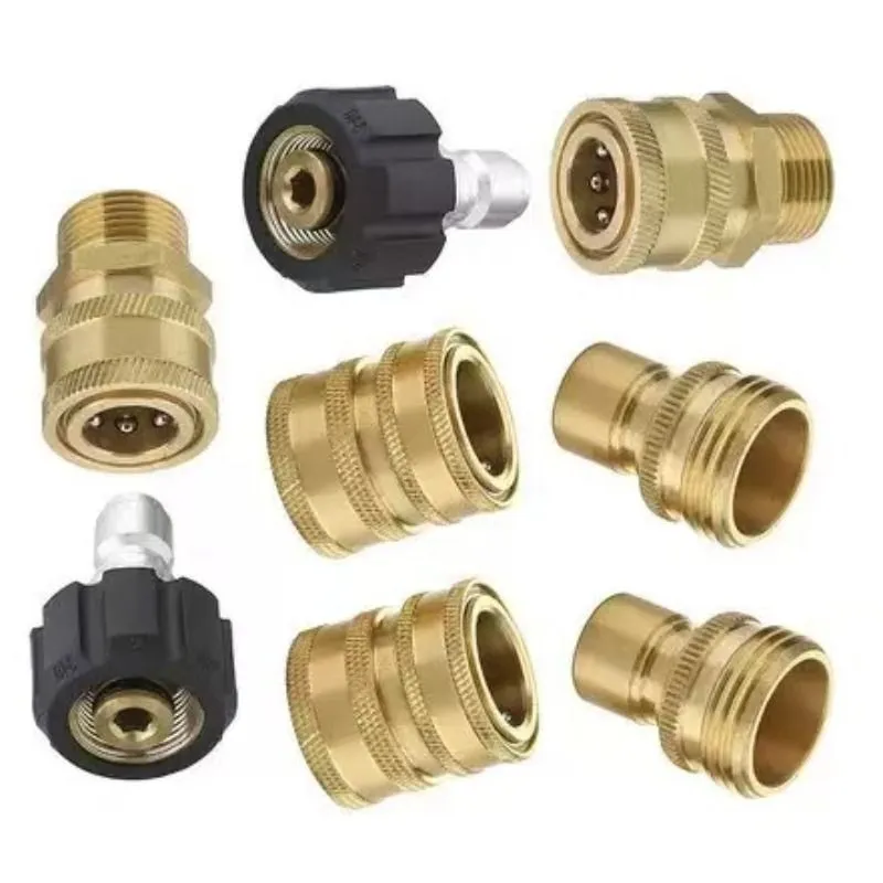8-Piece Pressure Washer Adapter Set, Brass Quick Connect Fittings Kit