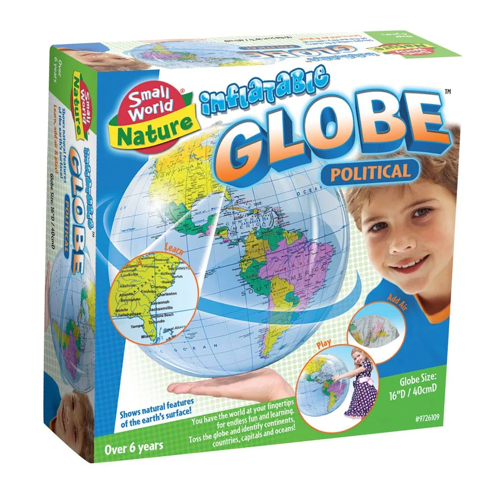 Small World Toys Inflatable Political Globe