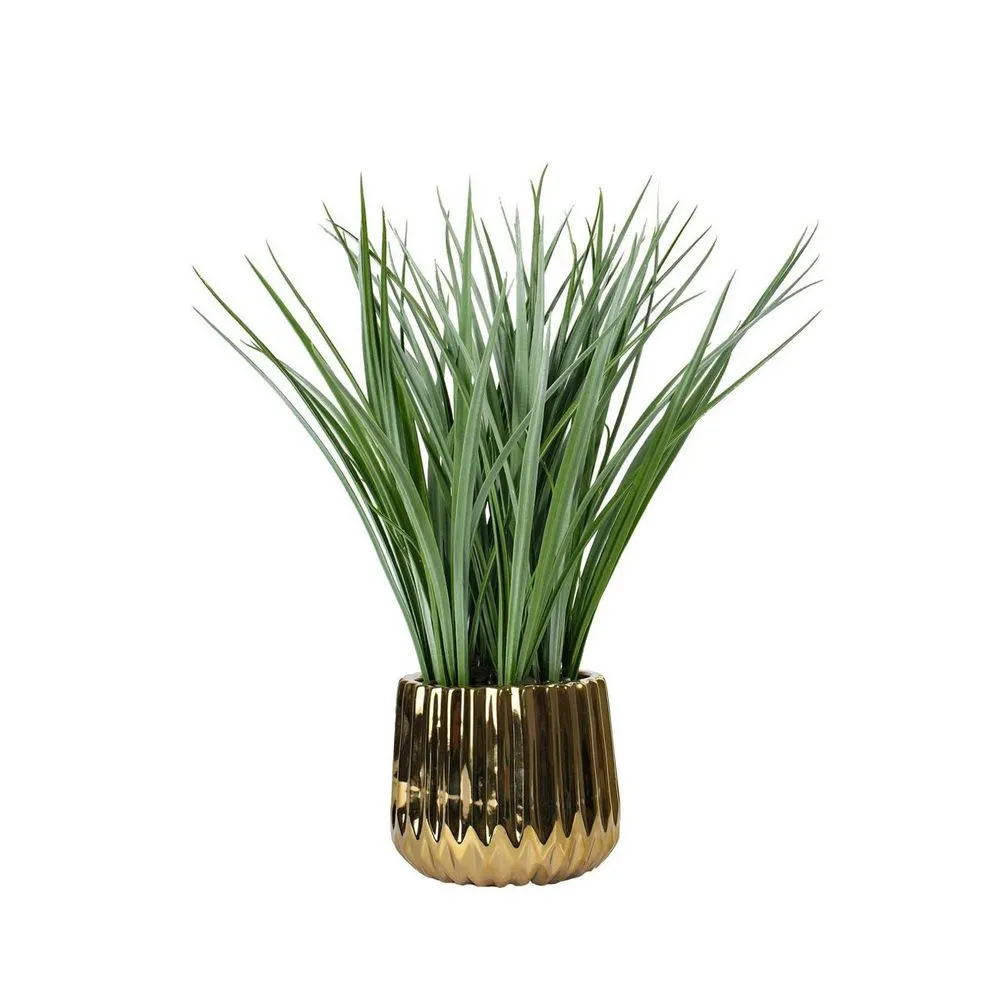 Electro Potted Onion Faux Grass