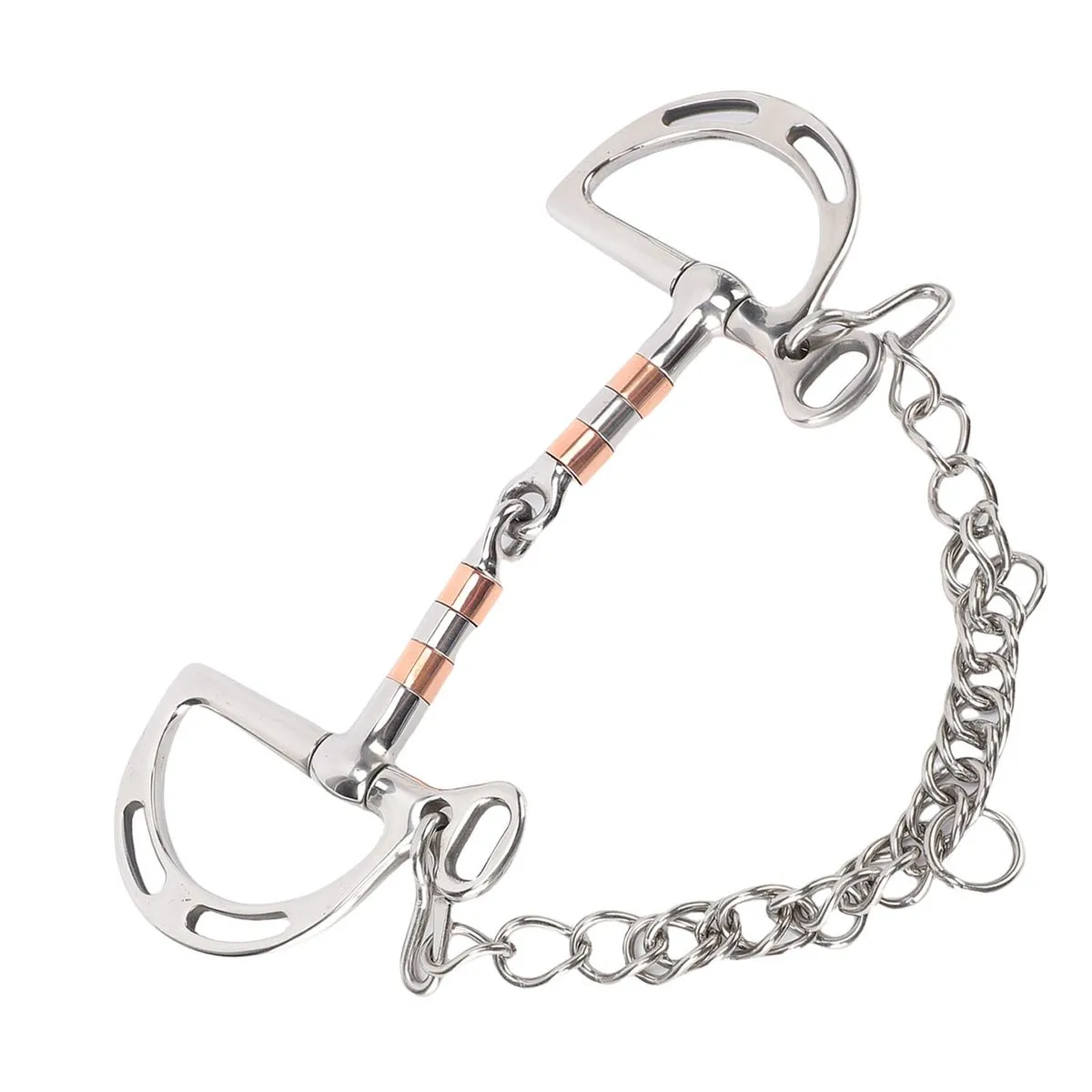 Slotted Bit for Enhanced Control, Hollow Joint Mouth Ring, Equestrian Bit