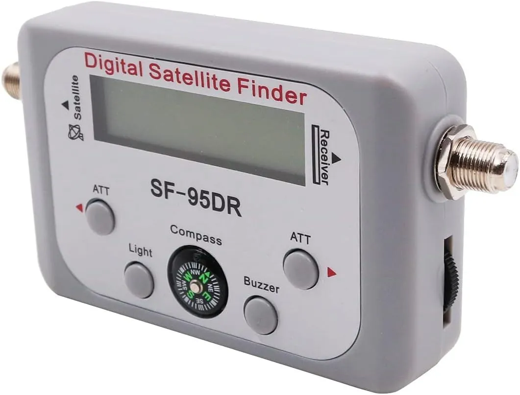 Digital Satellite Finder Meter with LCD Display & with Compass