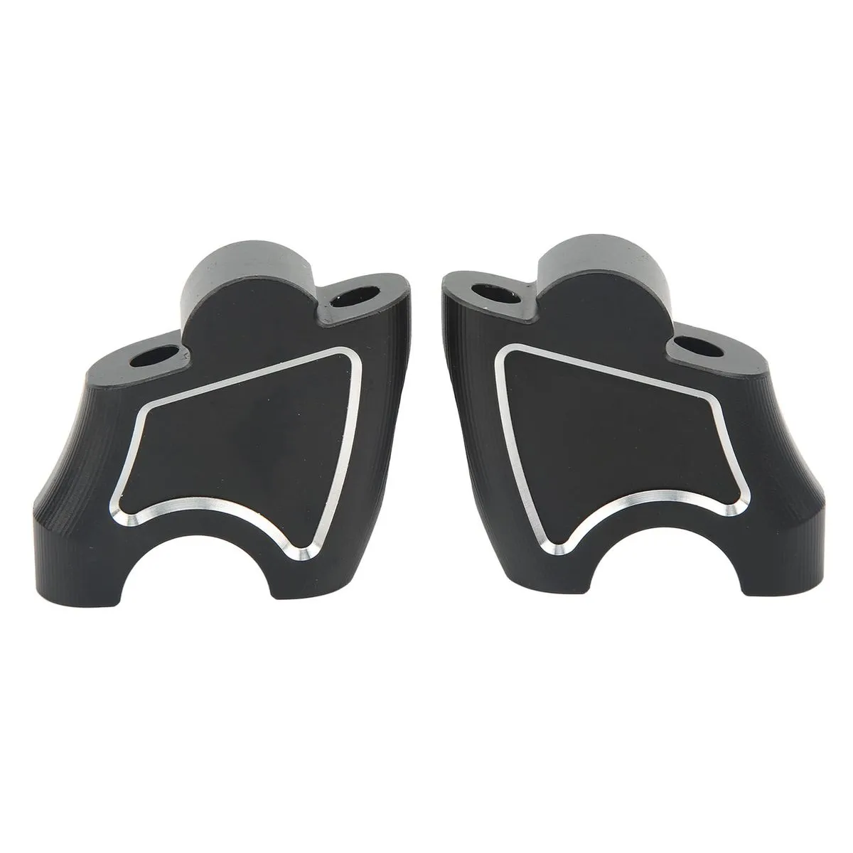 Benelli Handlebar Riser 2Piece Black With White Strip