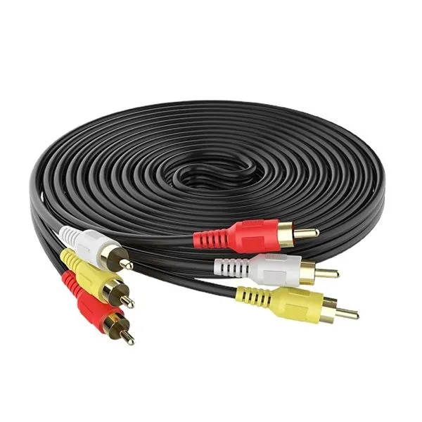 RCA 20M Audio Cable Length 3 RCA Male To 3 RCA Male