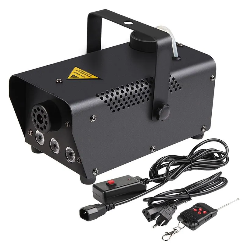Compact Portable 600W Smoke Machine with Remote Control & LED Lights