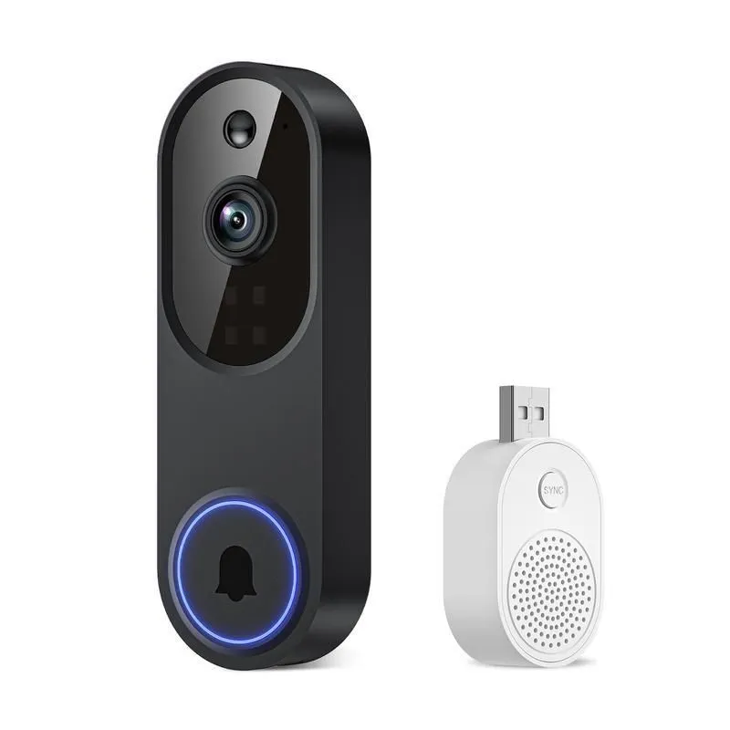 Smart Wireless Video Doorbell Camera, AI Human 2.4G WiFi, Two-Way Audio,