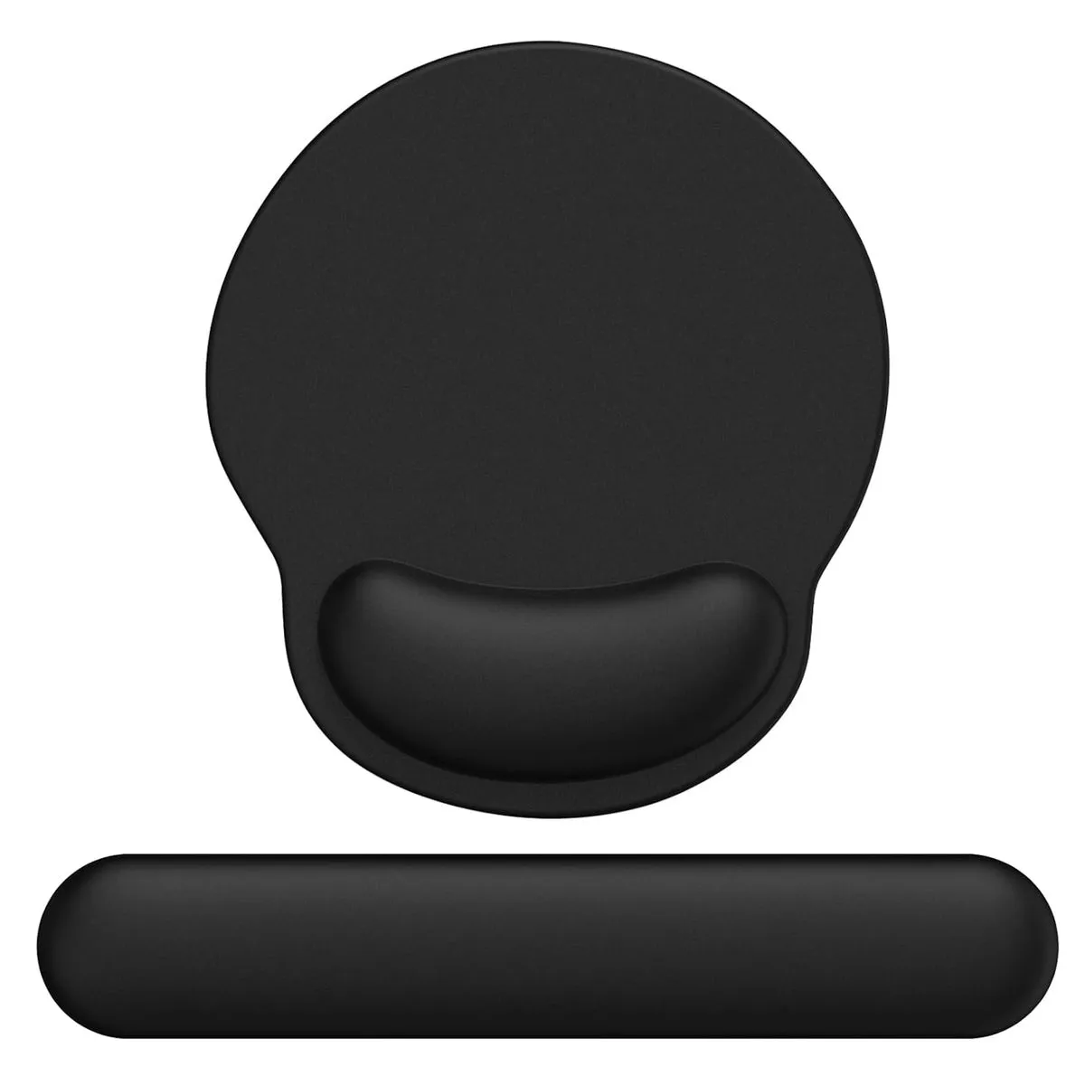 Mouse Pad and Keyboard Wrist Rest Wrist Rest Computer Ergonomic Mouse Pad - Black