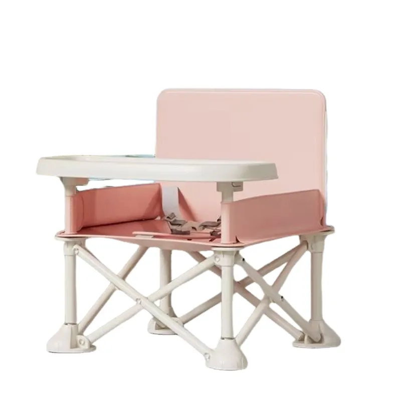 Foldable Baby Feeding Chair for Indoor/Outdoor - Pink