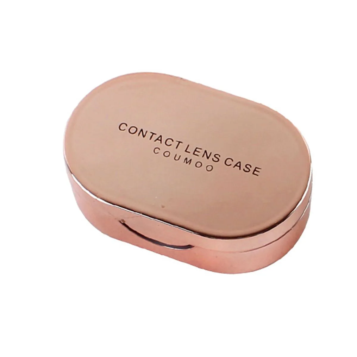 Portable Contact Lens Case with Accessories for Daily Outdoor - Gold