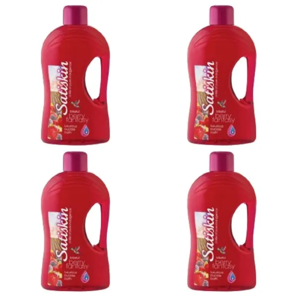 Satiskin Personal Care Bubble Bath Blissful Berry Fantasy 2L x4