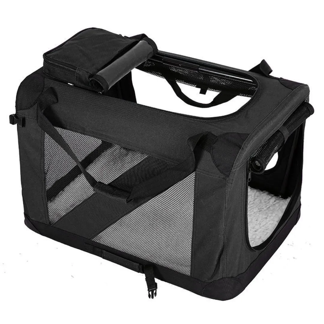 Large Pet Carrier Foldable Soft Sided Travel Dog Crate for Cats Small Dogs