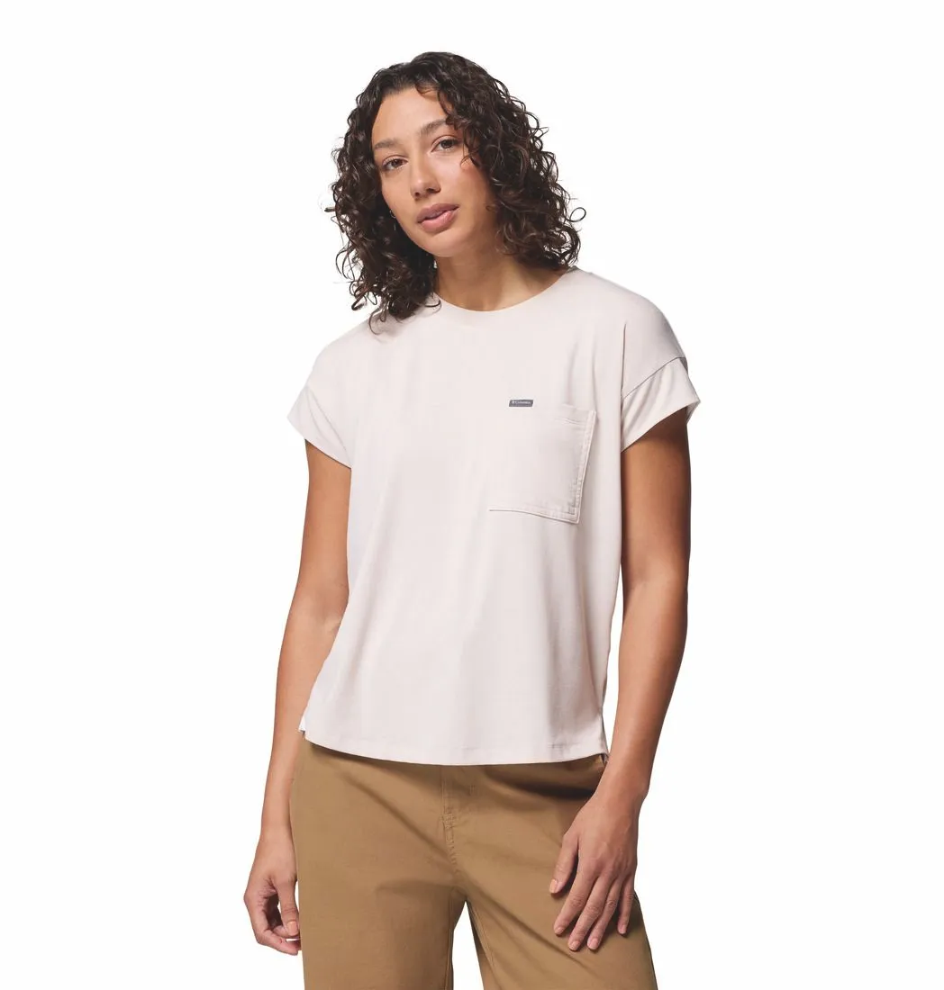 Columbia Women's Daniela Falls Short Sleeve Tee Dark Stone