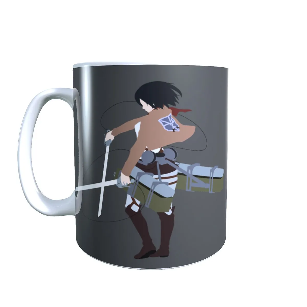 Mikasa Back Minimal - Attack on Titan Coffee Mug