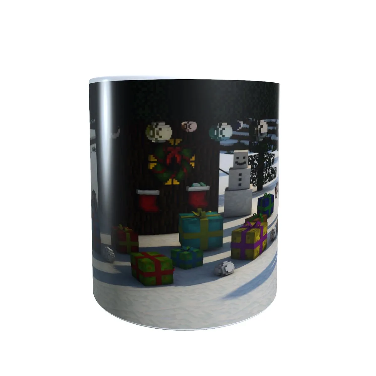 Gifts Under The Tree - Minecraft Christmas Themed Coffee Mug