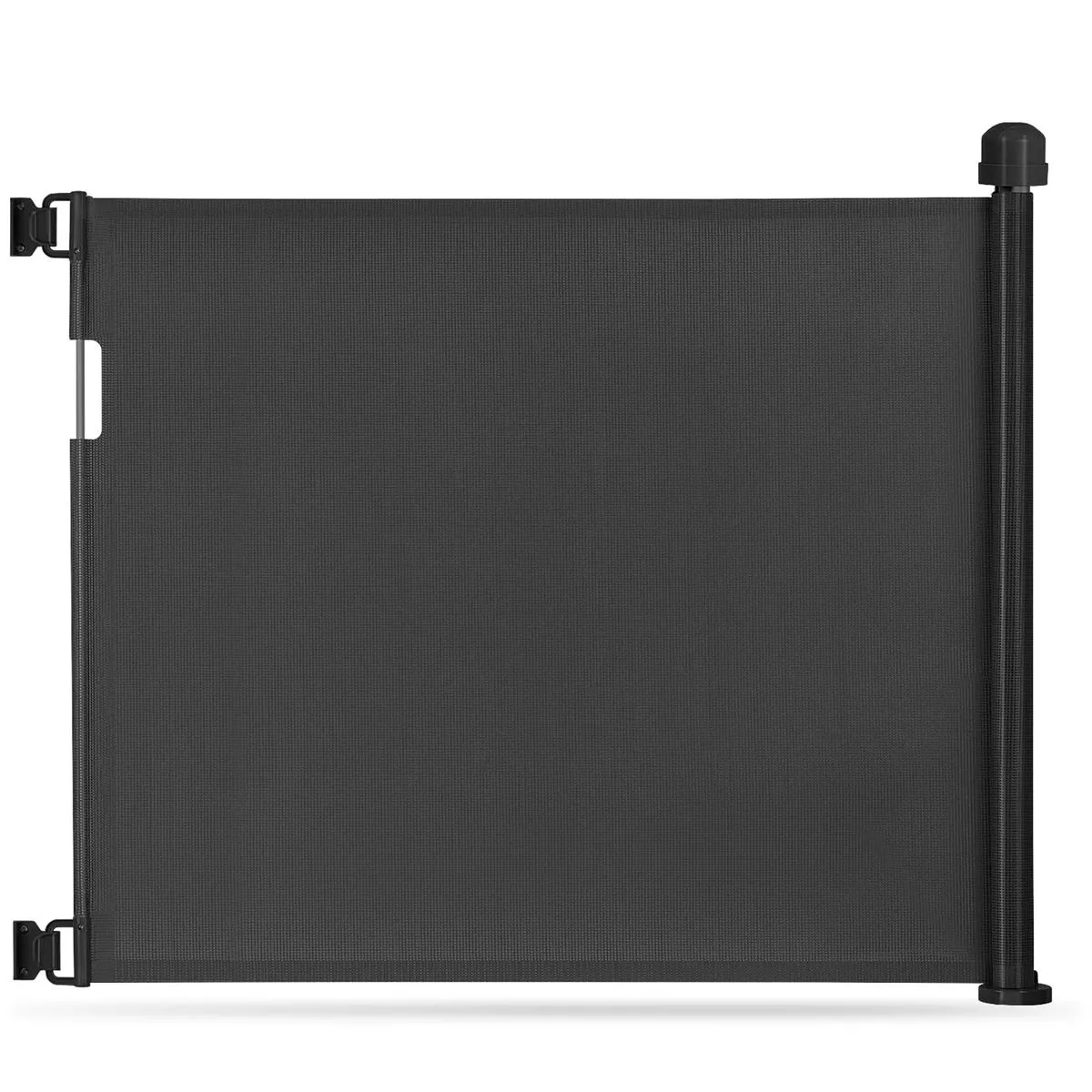 350cm Retractable Baby Gate Extra Wide Mesh Safety Gate - Black