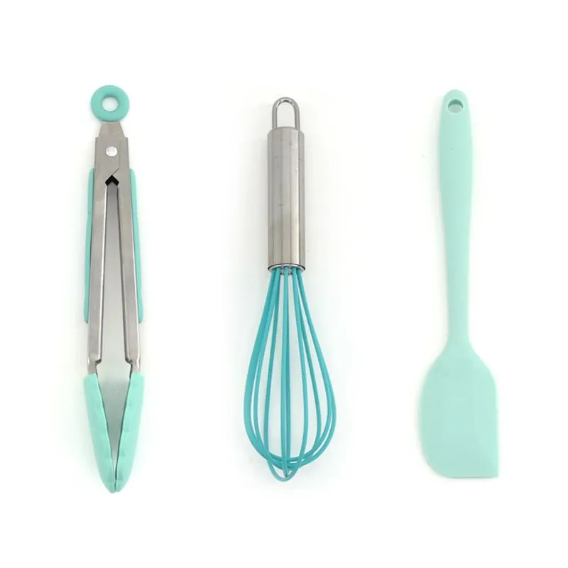 Heat Resisting Silicone MINI Kitchen Utensil Set 3-Piece